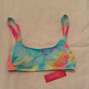 Xhilaration Kids Bikini Top - Blue and Pink